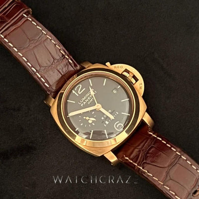 LUMINOR PANERAI PAM289 GMT ROSE GOLD 2012 - WatchCraze.com.au