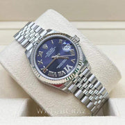 2022 ROLEX DATEJUST 31MM FACTORY DIAMOND AUBERGINE DIAL 278274 FULL STICKERS UNWORN - WatchCraze.com.au