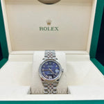 2022 ROLEX DATEJUST 31MM FACTORY DIAMOND AUBERGINE DIAL 278274 FULL STICKERS UNWORN - WatchCraze.com.au