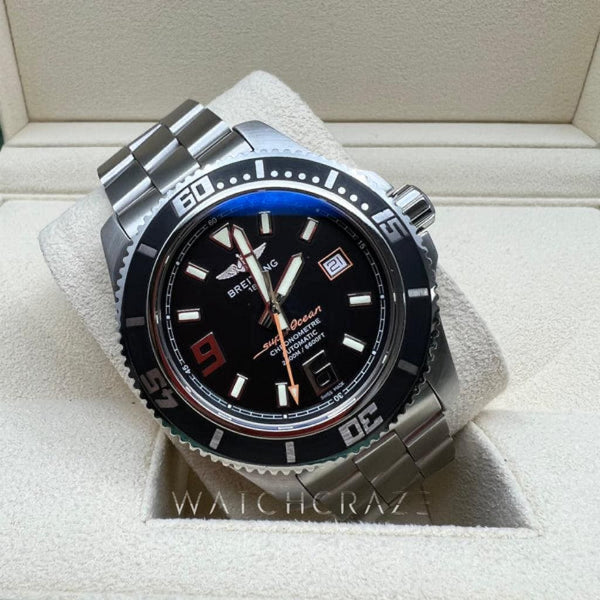 2011 BRIETLING SUPEROCEAN 44MM BLACK DIAL A1739102 - WatchCraze.com.au