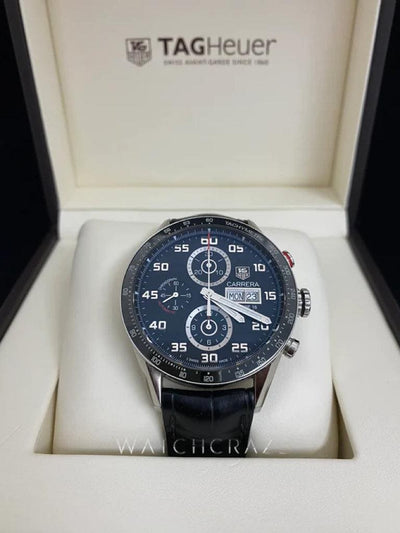 TAG HEUER CARRERA CALIBRE 16 DAY-DATE AUTOMATIC CHRONOGRAPH BLACK DIAL 2019 - WatchCraze.com.au