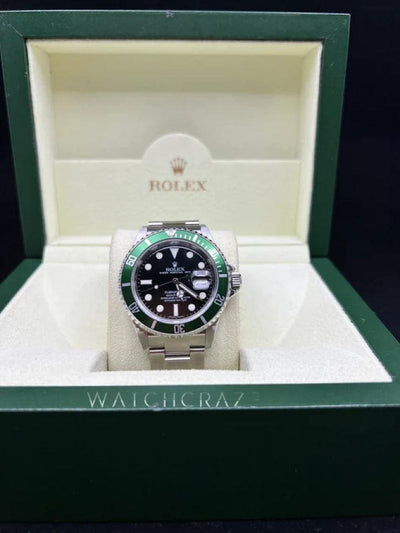 ROLEX SUBMARINER “KERMIT” GREEN BEZEL 16610LV - WatchCraze.com.au