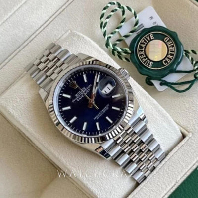 ROLEX DATEJUST 36MM BLUE - WatchCraze.com.au