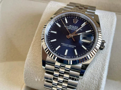 ROLEX DATEJUST 36MM BLUE - WatchCraze.com.au
