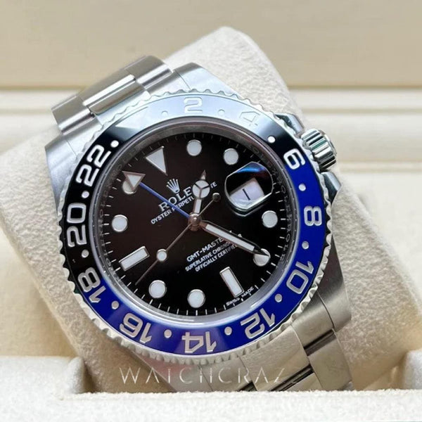 2013 ROLEX GMT BATMAN 116710BLNR 40MM OYSTER BRACELET - WatchCraze.com.au