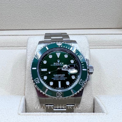 2019 ROLEX SUBMARINER DATE HULK 40MM 116610LV DISCONTINUED - WatchCraze.com.au