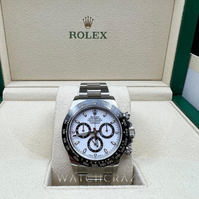 2022 ROLEX COSMOGRAPH DAYTONA ‘PANDA’ WHITE DIAL 116500LN 40MM - WatchCraze.com.au