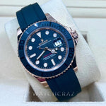 2022 ROLEX YACHTMASTER EVEROSE 40MM OYSTERFLEX 126655 - WatchCraze.com.au
