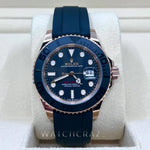 2022 ROLEX YACHTMASTER EVEROSE 40MM OYSTERFLEX 126655 - WatchCraze.com.au