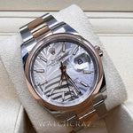 2022 ROLEX DATEJUST 36MM PALM DIAL EVEROSE & OYSTERSTEEL SMOOTH 126201 - WatchCraze.com.au