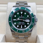 Rolex Submariner Date 116610LV Hulk 2017 Green Dial Discontinued