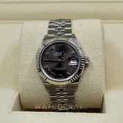 2022 ROLEX LADY-DATEJUST 28MM DARK GREY DIAL 279174 - WatchCraze.com.au