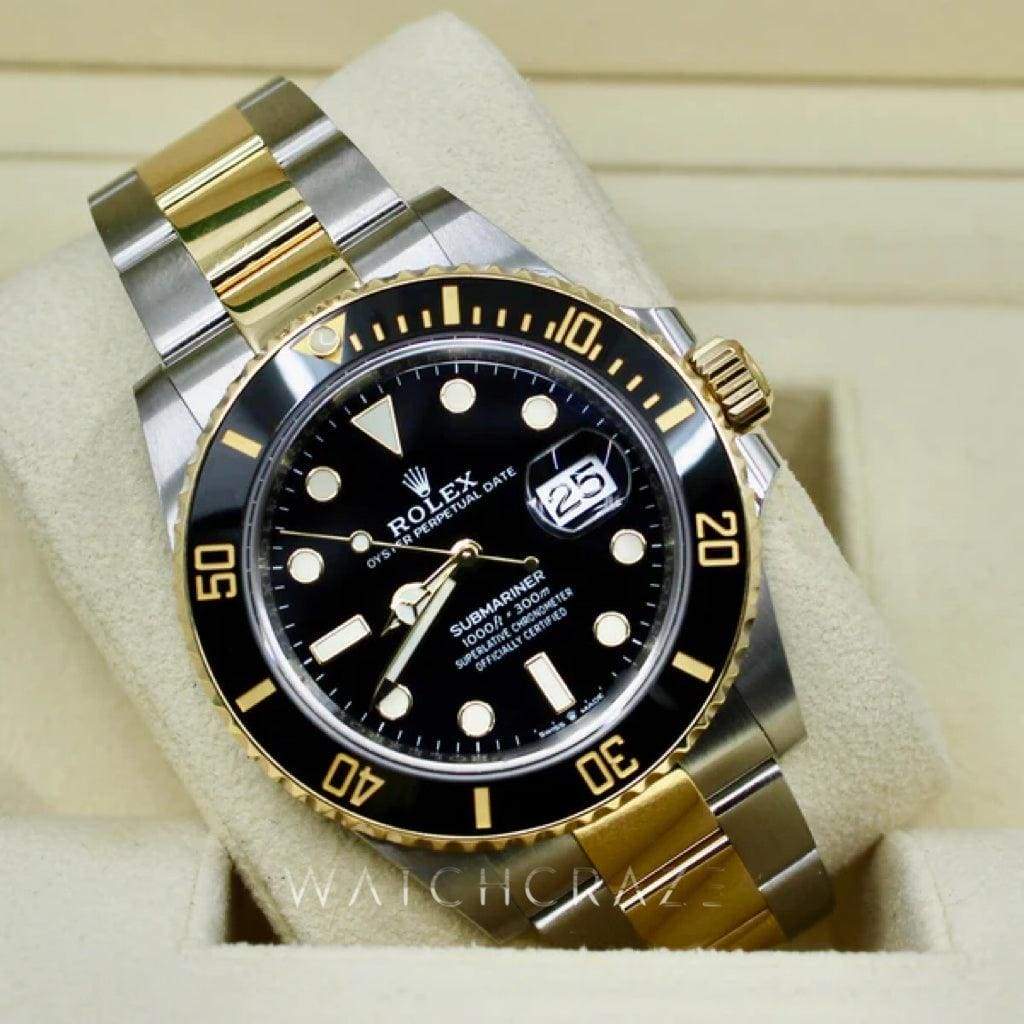 2021 ROLEX SUBMARINER TWO TONE 126613LN 41MM BLACK DIAL
