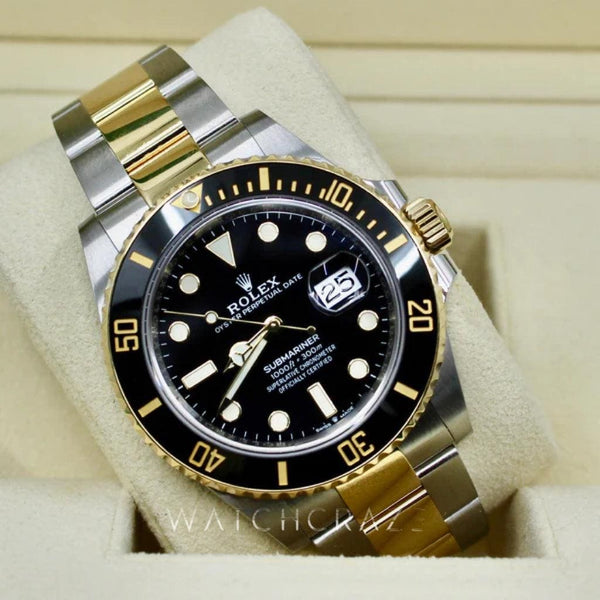2021 ROLEX SUBMARINER TWO TONE 126613LN 41MM BLACK DIAL - WatchCraze.com.au