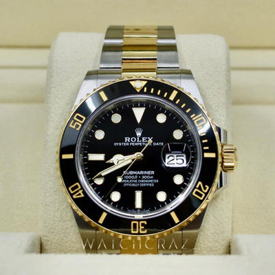 2021 ROLEX SUBMARINER TWO TONE 126613LN 41MM BLACK DIAL - WatchCraze.com.au