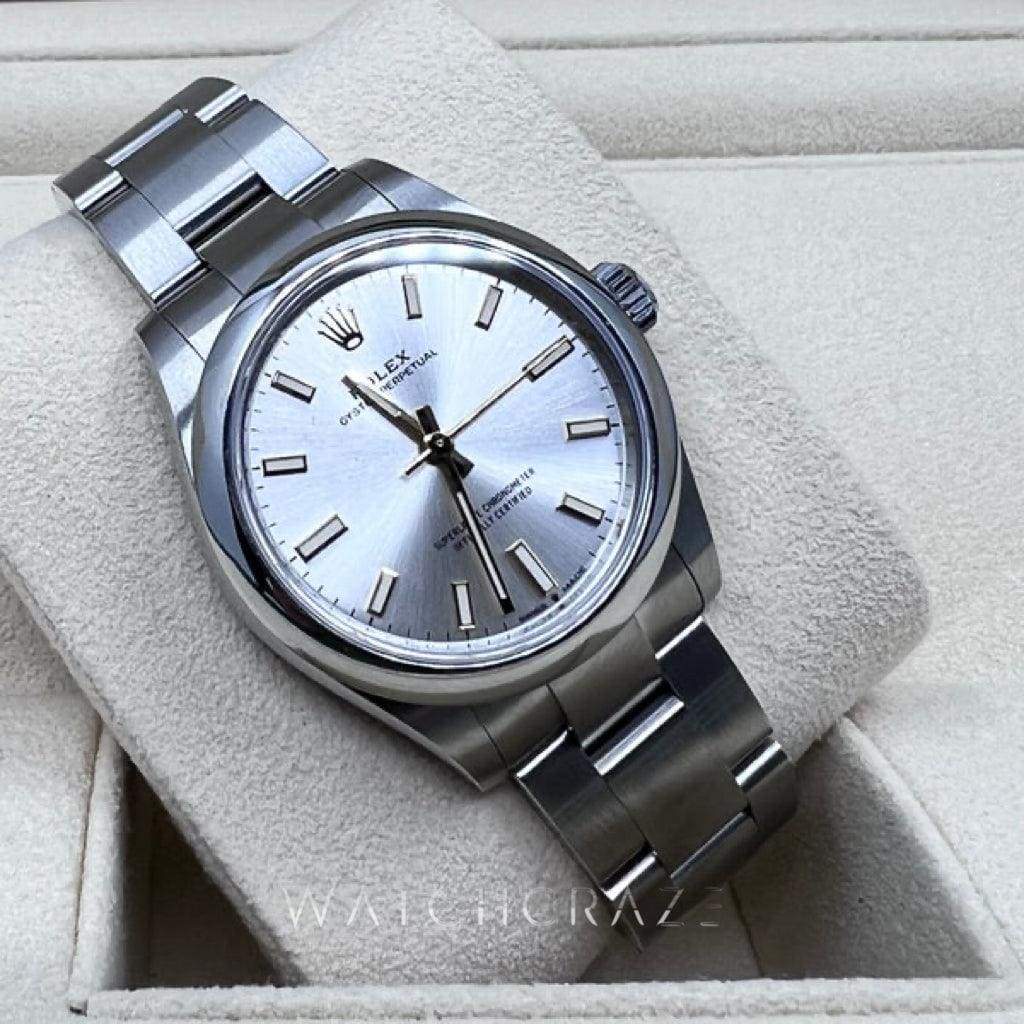 2022 ROLEX OYSTER PERPETUAL 31MM SILVER DIAL 277200