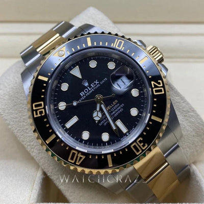2022 ROLEX SEADWELLER 43MM YELLOW GOLD & OYSTERSTEEL 126603 - WatchCraze.com.au