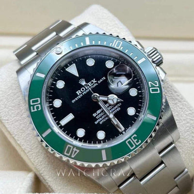 2021 ROLEX SUBMARINER ‘STARBUCKS’ 41MM 126610LV - WatchCraze.com.au