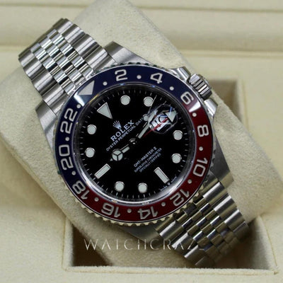 2020 ROLEX GMT MASTER II PEPSI JUBILEE BRACELET 40MM 126710BLRO - WatchCraze.com.au