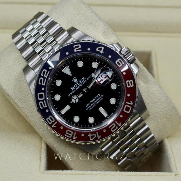 2020 ROLEX GMT MASTER II PEPSI JUBILEE BRACELET 40MM 126710BLRO - WatchCraze.com.au