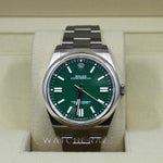 2022 ROLEX OYSTER PERPETUAL 41MM GREEN DIAL 124300 - WatchCraze.com.au