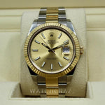 2022 ROLEX DATEJUST 41MM TWO TONED CHAMPAGNE DIAL 126333 - WatchCraze.com.au