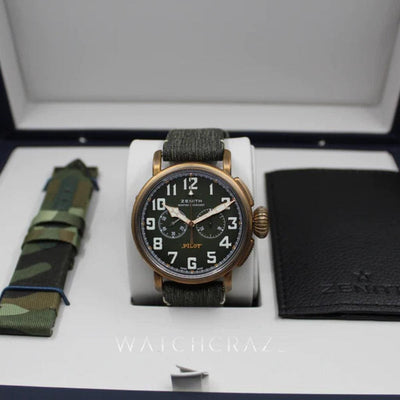 2022 ZENITH PILOT TYPE 20 CHRONOGRAPH ADVENTURE BRONZE 45MM - WatchCraze.com.au
