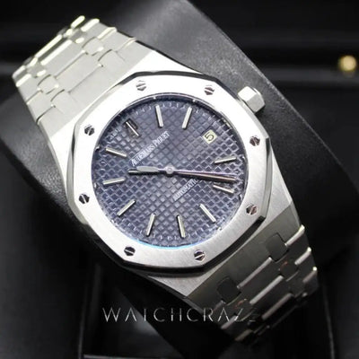 2008 AUDEMARS PIGUET ROYAL OAK 15300ST 39MM BLUE DIAL DISCONTINUED (SERVICED 2020) - WatchCraze.com.au