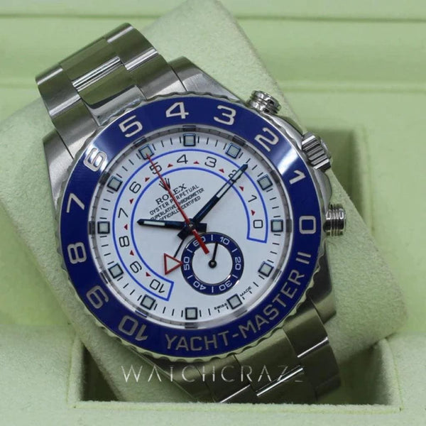 2014 ROLEX YACHTMASTER II 44MM 116680 - SERVICED JULY 2022 - WatchCraze.com.au