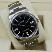 2022 ROLEX OYSTER PERPETUAL 41MM BLACK DIAL PARTIAL STICKERS 124300 - WatchCraze.com.au