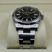 2022 ROLEX OYSTER PERPETUAL 41MM BLACK DIAL PARTIAL STICKERS 124300 - WatchCraze.com.au