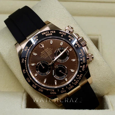 2022 ROLEX COSMOGRAPH DAYTONA EVEROSE CHOCOLATE DIAL OYSTERFLEX 116515LN - WatchCraze.com.au