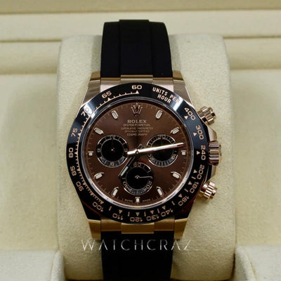 2022 ROLEX COSMOGRAPH DAYTONA EVEROSE CHOCOLATE DIAL OYSTERFLEX 116515LN - WatchCraze.com.au