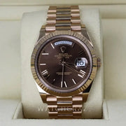 2020 DAY-DATE 40MM EVEROSE CHOCOLATE DIAL 228235 - WatchCraze.com.au