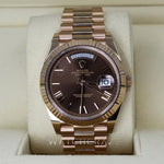 2020 DAY-DATE 40MM EVEROSE CHOCOLATE DIAL 228235 - WatchCraze.com.au