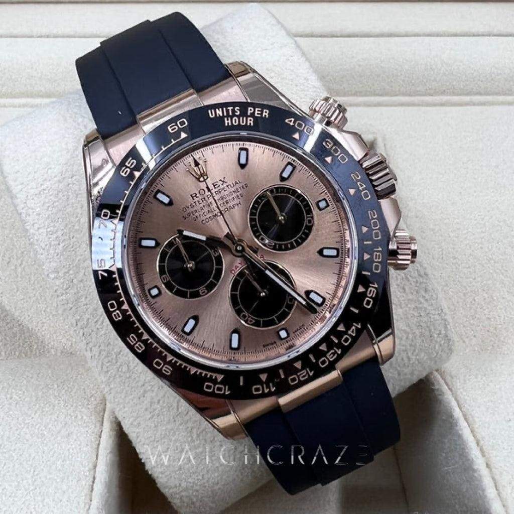2021 ROLEX DAYTONA COSMOGRAPH EVEROSE GOLD PANDA DIAL RX8 STICKERS 116515LN