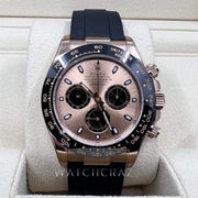 2021 ROLEX DAYTONA COSMOGRAPH EVEROSE GOLD PANDA DIAL RX8 STICKERS 116515LN - WatchCraze.com.au