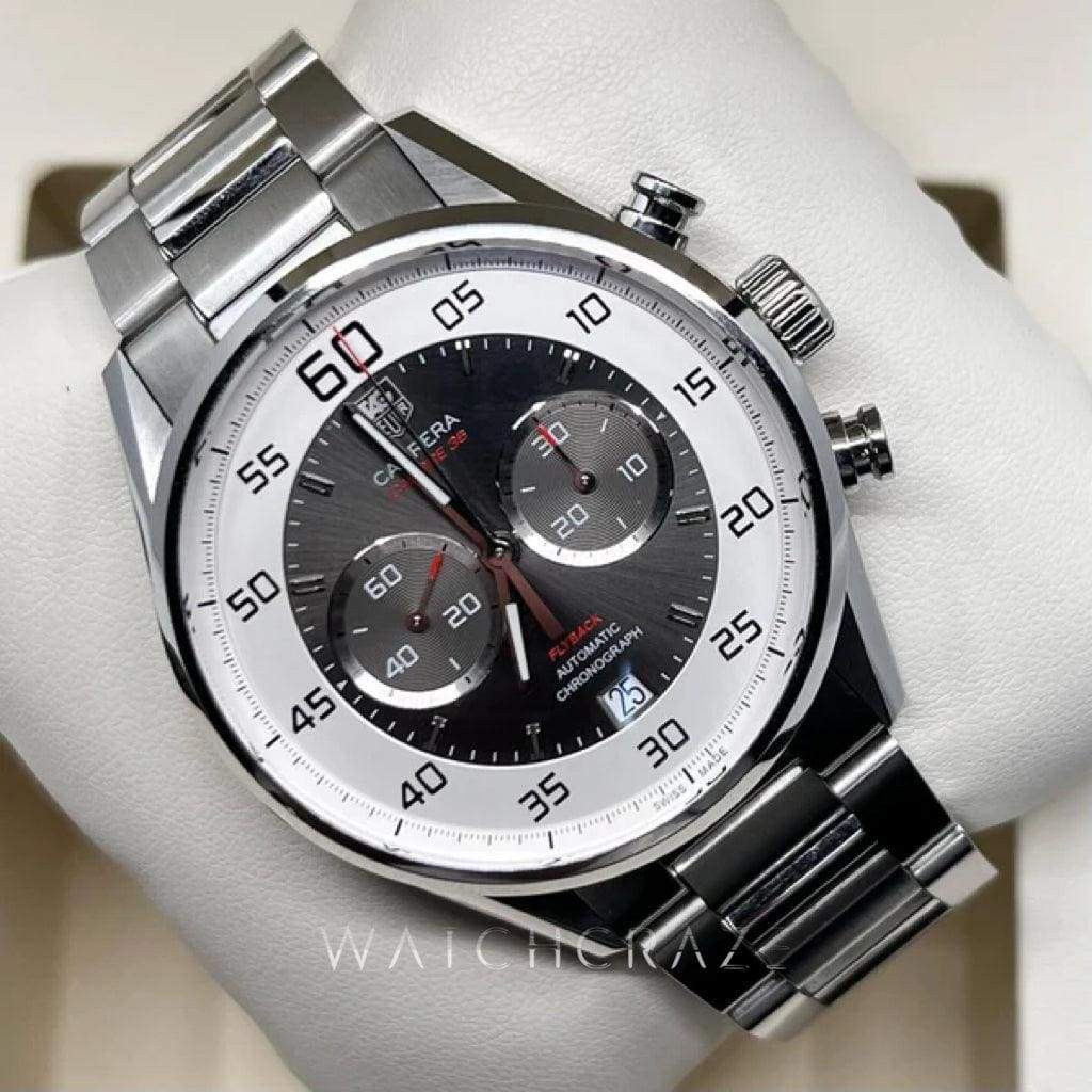 2013 TAG HEUER CARRERA CALIBER 36 CHRONOGRAPH STAINLESS STEEL 43MM CAR2B11 FULL SET