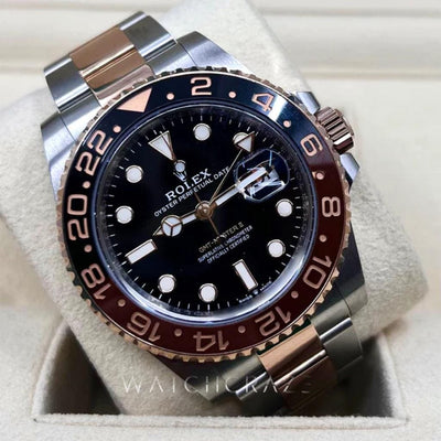 2019 ROLEX GMT MASTER II ROOTBEER 126711CHNR 40MM EVEROSE & OYSTERSTEEL - WatchCraze.com.au