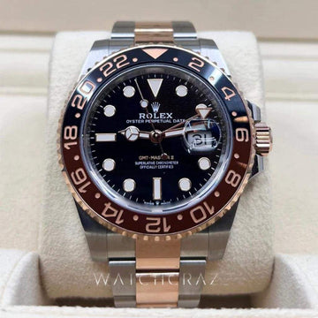 2019 ROLEX GMT MASTER II ROOTBEER 126711CHNR 40MM EVEROSE & OYSTERSTEEL - WatchCraze.com.au