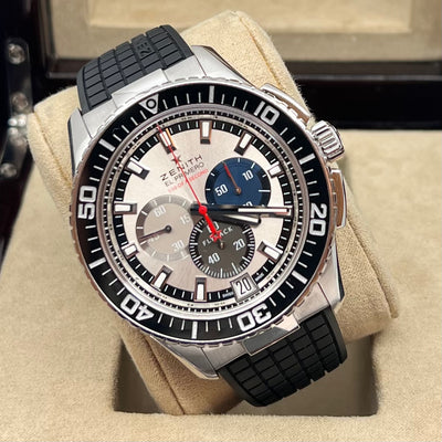 2015 ZENITH EL PRIMERO STRATOS FLYBACK 03.2062.4057/69.R515 45.5MM - WatchCraze.com.au