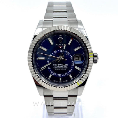 2020 ROLEX SKY DWELLER BLUE DIAL 42MM 326934 - WatchCraze.com.au
