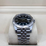 2021 ROLEX DATEJUST BLACK DIAL FLUTED JUBILEE 126334 - WatchCraze.com.au
