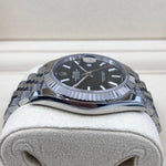 2021 ROLEX DATEJUST BLACK DIAL FLUTED JUBILEE 126334 - WatchCraze.com.au