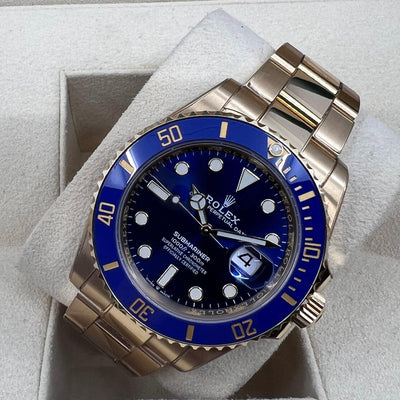 2022 ROLEX SUBMARINER DATE YELLOW GOLD 'BLUESY' 41MM 126618LB - WatchCraze.com.au