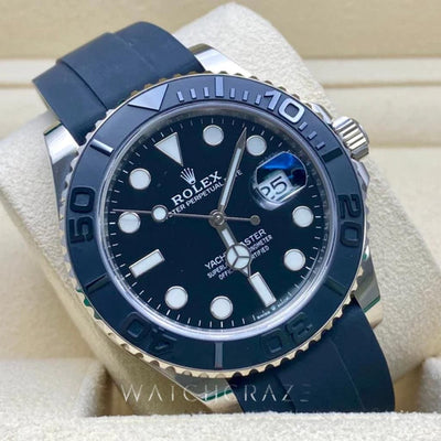 2022 ROLEX YACHTMASTER WHITE GOLD OYSTERFLEX 42MM 226659 - WatchCraze.com.au