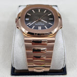 PATEK PHILIPPE NAUTILUS 40MM ROSE GOLD CHOCOLATE 5711/1R - WatchCraze.com.au