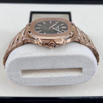 PATEK PHILIPPE NAUTILUS 40MM ROSE GOLD CHOCOLATE 5711/1R - WatchCraze.com.au