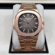 PATEK PHILIPPE NAUTILUS 40MM ROSE GOLD CHOCOLATE 5711/1R - WatchCraze.com.au