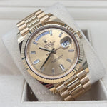 2022 ROLEX DAYDATE 40MM BAGUETTE DIAMOND MARKERS 228238 - WatchCraze.com.au
